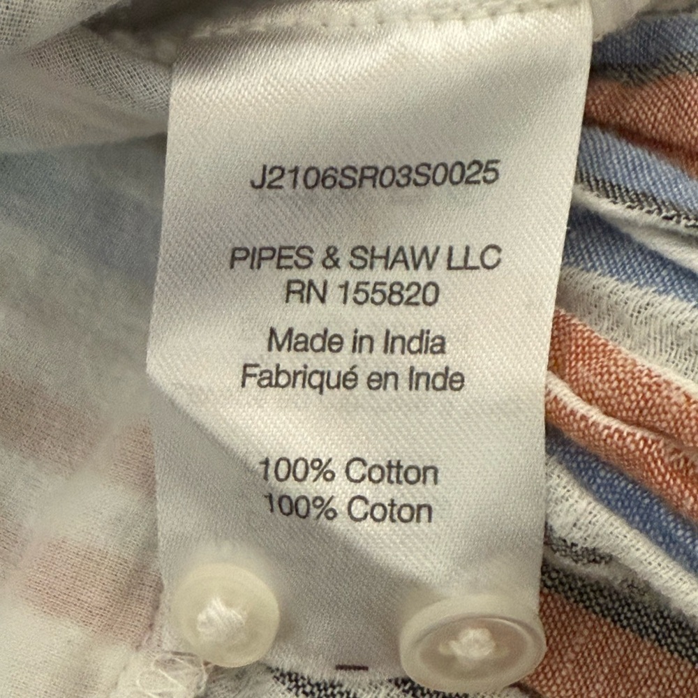 Veronica Beard Ardith Ruffled Striped Cotton Mini Shift Dress. Size XS - Picture 14 of 15